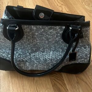 Vintage Y2K Nine West Black and White Sparkle Bag